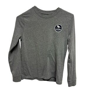 Abercrombie Kids Charcoal Long Sleeve Tee size 9/10